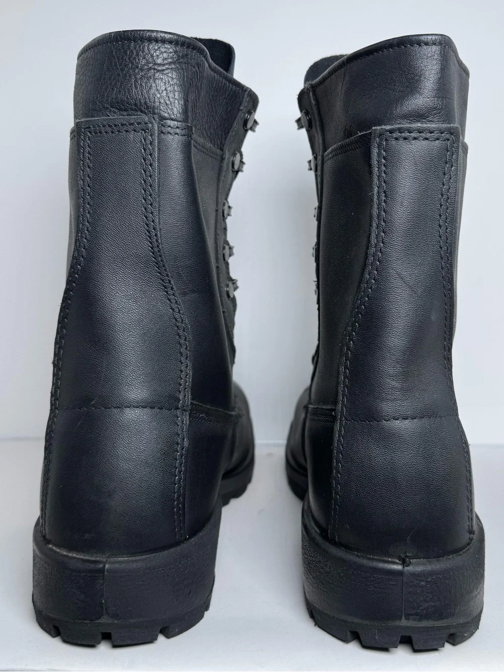BELLEVILLE 360ST Men's Steel-Toe Military Black Leather Vibram Boots Size 12M